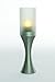 Candle Holder Concave-Frosted Shade Silver Base