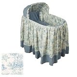 Full Skirt Bassinet Set - Blue Etoile