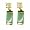 18k Gold Over Sterling Silver Chinese Green Jade Motif Dangle Earrings Image #1