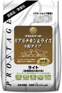 プロステージ　リアルチキン＆ライス　ライト（肥満傾向の成犬用）2.4ｋｇ（800ｇ×3袋）