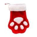 KONG Holiday Paw Stocking Jumbo Color:Red
