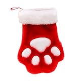 KONG Holiday Paw Stocking Jumbo Color:Red