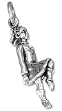 Sterling Silver Charm Pendant Irish Step Dancer