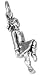 Sterling Silver Charm Pendant Irish Step Dancer
