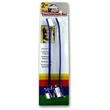 Two-piece Dog Toothbrush Set: Double Sided Canine Dental Hygiene Brushes with Long 8 1/2 Inch Handles and Super Soft Bristles