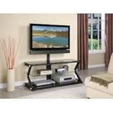 Powell Furniture Sandy Black 50" TV Stand with Bracket