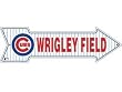 Chicago Cubs Wrigley Field MLB Baseball 6" x 20" Arrow Shaped Stadium Sign by Rico