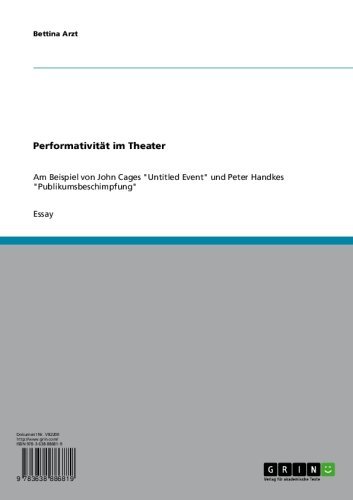 Performativität im Theater: Am Beispiel von John Cages 