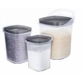 Rubbermaid 7J18 Durable 3-Piece Canister Set by Rubbermaid