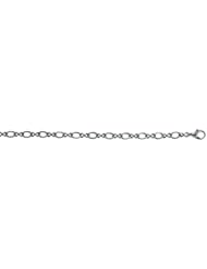 CleverEves 14Kt White Gold Fancy Link 4.5mm Bracelet