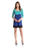 Tiana B Women's Colorblock Empire Waist Dress, Blue, 8