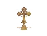 Olive Wood Standing Jerusalem Cross