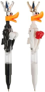 Silly Gifts Set of (24) Black & White Boxing Duck Ball Point Pen Party Favors