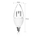 Triangle Bulbs T95035-6 5W E12 LED Candelabra Equivalent to 40W Incandescent Bulb, Chandelier Led Light Bulbs (6 Pack)