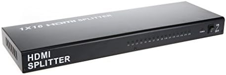 Linkcool Mini Portable 16 Port HDMI Splitter 1x16 HDMI Audio/Video Splitter Ver 1.3 with HDCP Support,Support 3D