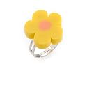 Childrens Yellow Flower Adjustable Costume Jewellery Fashion Ring