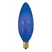 Satco 03218 - 25B9-1/2/B - 25 Watt Blue Incandescent Torpedo Light Bulb