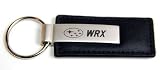 Subaru Impreza WRX Black Leather Official Licensed Keychain Key Fob Ring