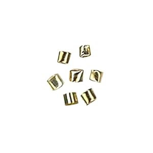 【クリックでお店のこの商品のページへ】PUPPET ツブシパイプ約1.5mm200個入/18金メッキ