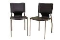 Baxton Furniture Studios Rossi Bonded Leather Dining Chair, Brown, Set of 2