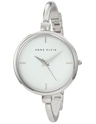 Anne Klein Womens AK/1049WTSV Silver-Tone Illusion Bangle Watch