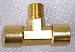 2 Way Air Brass Tee Splitter