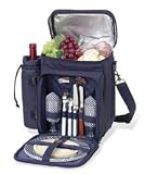 Picnic At Ascot Green Picnic Cooler for 2 with Gingham Napkins