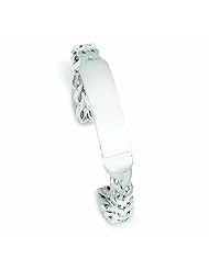 Genuine .925 Sterling Silver With Id Plate Bangle 15.8 Grams . 100% Satisfaction Guaranteed.