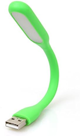 CooShine® Portable USB Flexible Mini LED Stick Light Lamp White Light for Laptop,PC,Notebook,Power Bank Energy Saving, Night Book Reading Lamp Green
