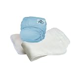 SoftBums One Size Cloth Diaper 5-Piece Set with SUPER Dry Touch Pods (Snowcone)