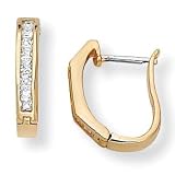 Cubic Zirconia 14k / Silver Earrings - B00007FPTM
