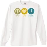 Peace Love MMORPGs Long Sleeve T-Shirt