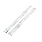 uxcell フレキシブルフラットケーブル 柔軟 フラットケーブル　データケーブル (FFC) 汎用　10本入 34ピン　ホワイト　Aタイプ