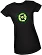 Chosen Ones -- Green Lantern Logo -- Green Lantern Movie Crop Sleeve Fitted Juniors T-Shirt