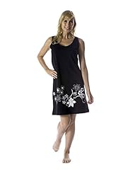 Petite Cotton/Knit Sleeveless Tank Spring Summer Fall Winter Floral Print Knee Length Evening Dress 