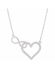 Sterling Silver Infinity Heart Necklace