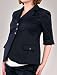 A Pea in the Pod Collection: Button Detail Twill Maternity Jacket