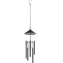 Royce Lighting RL50010B-23 Battery Operated Wind Chimes with 3 Color Changing LED Lights in Stainless Steel with Oil Rubbed Bronze Finish