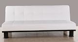 3er-Sofa Dreisitzer Couch Schlafsofa Melbourne ~ wei&szlig;