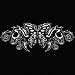 Bella Ladies / Juniors / Girly Fleece Raglan Hoodie : Tribal Goth Butterfly