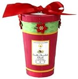 Double Chocolate Chunk Christmas Cookies in Holiday Flower Pot