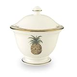 British Colonial Bamboo Sugar Bowl With Lid