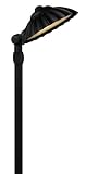 Hinkley Lighting 1558BK Shell Path Light, 12 Watt T5 Wedge Base Light Bulb, Black
