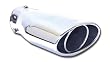 Pilot Motorsports PM-5105 Stainless Steel Bolt-On Exhaust Tip, Oval Slant, 4-1/2 Outlet Diameter 10-1/2 Length