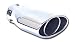 Pilot Motorsports PM-5105 Stainless Steel Bolt-On Exhaust Tip, Oval Slant, 4-1/2" Outlet Diameter 10-1/2" Length