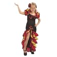 Rumba Dancing Girls Fancy Dress Costume Age 4-6'