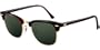 Ray-ban Sunglasses Designer Fashionray-ban Sunglasses Designer Fashion Authentic Unisex Clubmaster Mock Tortoise - Arista /Crystal Green Rb3016 W0366