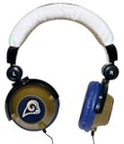 iHip NFH22STR NFL St. Louis Rams DJ Style Headphones, Blue/Gold