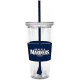 MLB Seattle Mariners Boelter Lidded Cold Cup with Straw