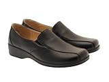 WOMENS LOW HEEL COMFORT FLEXI WORK SHOES LADIES SZ 3 -8
